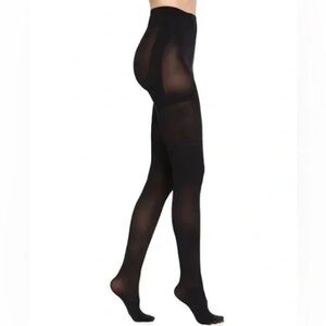 NWT Spanx Luxe Leg Bootyfull Sheer Tights Black G (2x-3x)